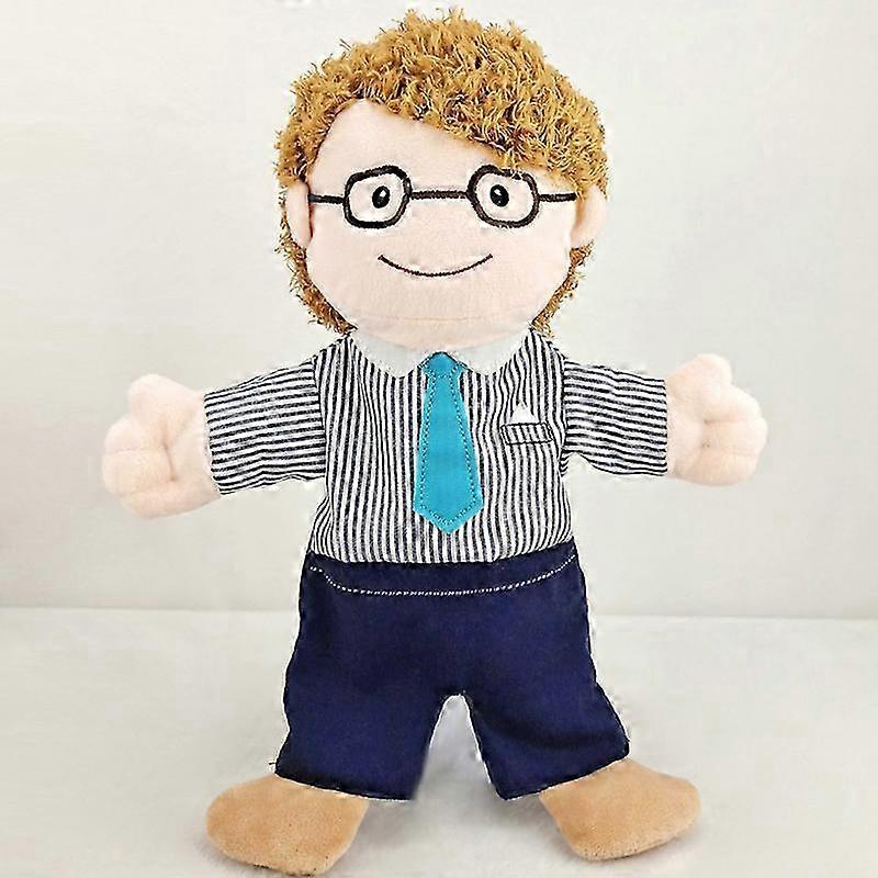 Pädagogische Handpuppen Weicher Plüsch Familienmitglieder Fingerpuppen Ideal für frühes Geschichtenerzählen und Kinderbildung Plüschtierpuppen 25-26
