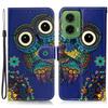 For Motorola Moto G35 5G Case Pattern Leather Wallet Phone Cover with Card Holder