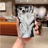 Minimalist Mono Grey Scale Holding Hands Graphic Art Film Aesthetic Protective Shockproof Bumper Case Cover For iPhone 14 15 16 Pro Max Plus