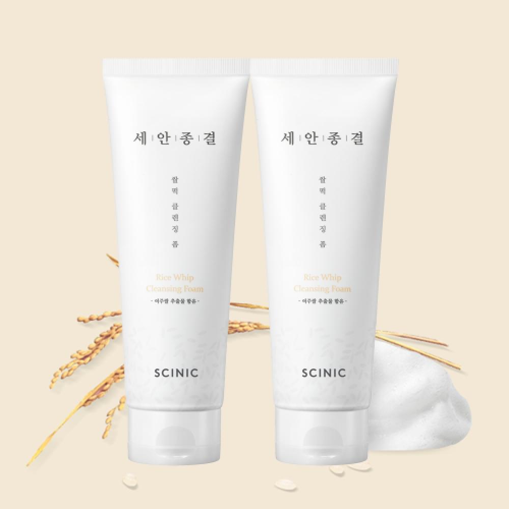 

Scinic Пенка для умывания лица Final Rice Cake Cleansing Foam Face Wash Большой объем 220 мл 2 FREE