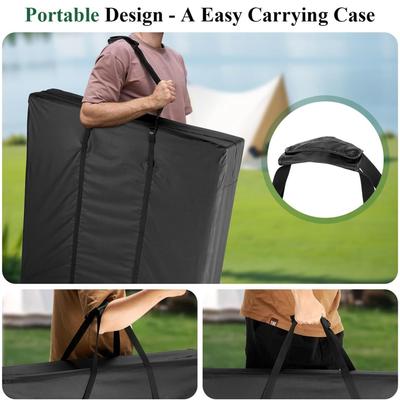 Portable Folding Table Storage Bag Multifunctional Camping Outdoor Picnic BBQ Foldable Desk Tablecloth Tote Bag
