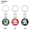 NYDM6 1pcs Metal Car Key Chain Keychain Holder For Skoda Octavia Fabia Rapid Yeti Kodiaq Superb Octavia a 5 a 7 2 Keyring Accessories