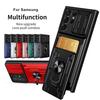 Luxe Schokbestendige Hoes Voor Samsung Galaxy S26 S25 S24 S23 Ultra A15 A16 A55 Roterende Metalen Ringhouder En Kaartsleuf Achterkant