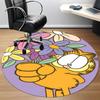 1pc Garfield Office Round Area Rug, Under Office Chairs Bedroom Living Room Home Decor, Room Deco