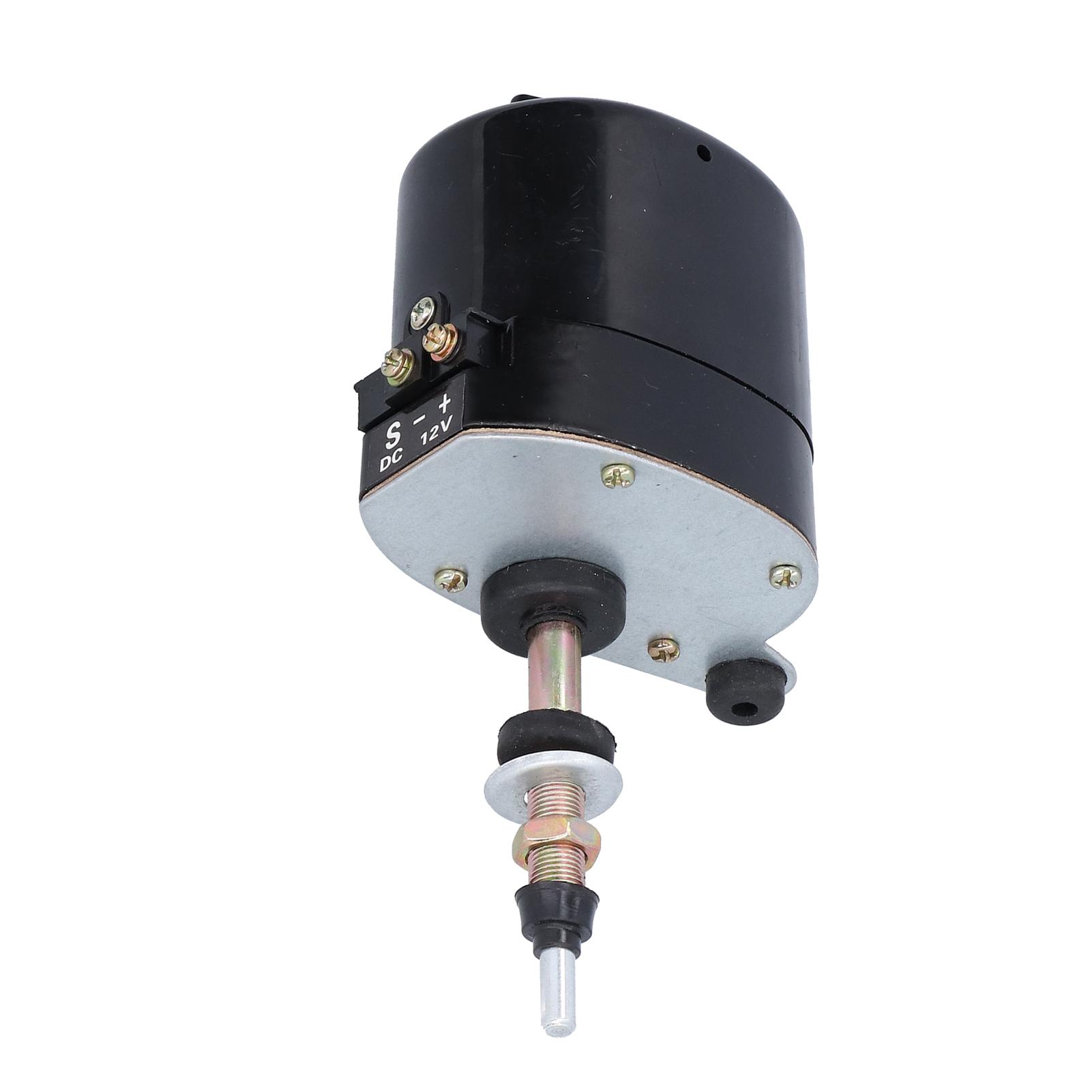 DC12V Metal Windshield Wiper Motor 105° Wiping Field Universal Accessory for Tractors Wiper Motor Replacement Tractor Accessory чёрный