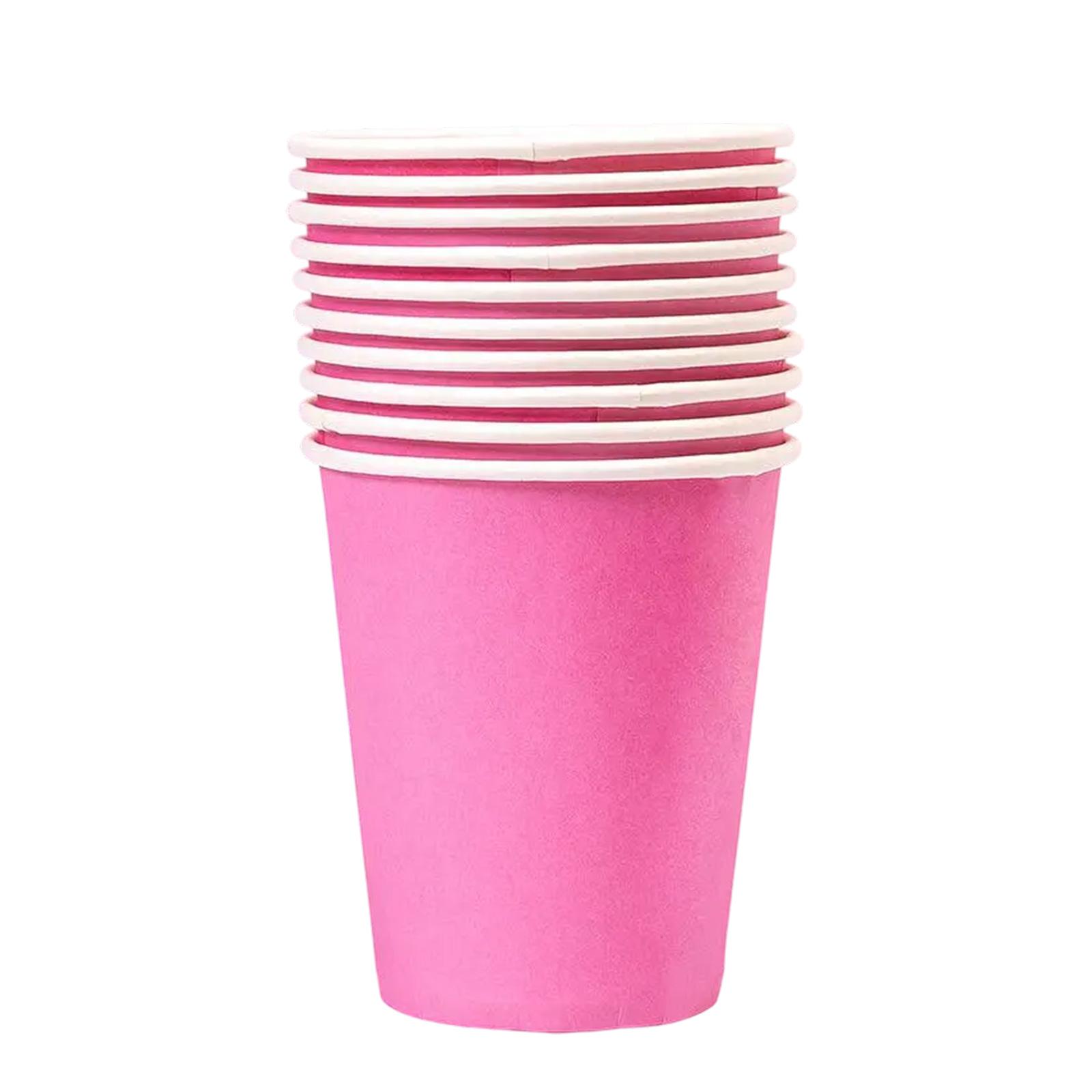 10 штук Одноразовые стаканы для питья Экологичные кофейные стаканы Красочный биоразлагаемый бумажный стакан для повседневного использования 6