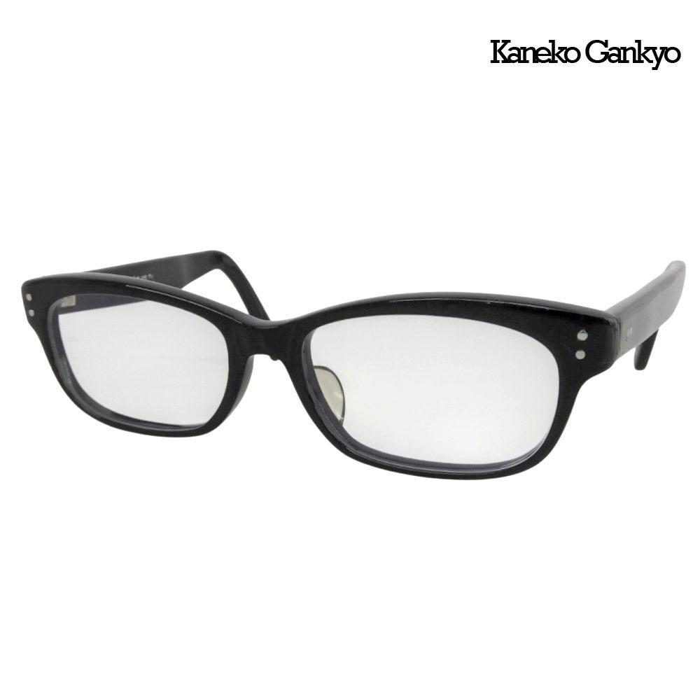 Used Super Good Condition Kaneko Gankyo Kaneko Gankyo Manufactured by Taihachiro Exclusive IV Square Frame Glasses Black Black Prescription