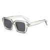 European and American vintage square frame sunglasses with new rivet design are simple and stylish UV-blocking sunshades