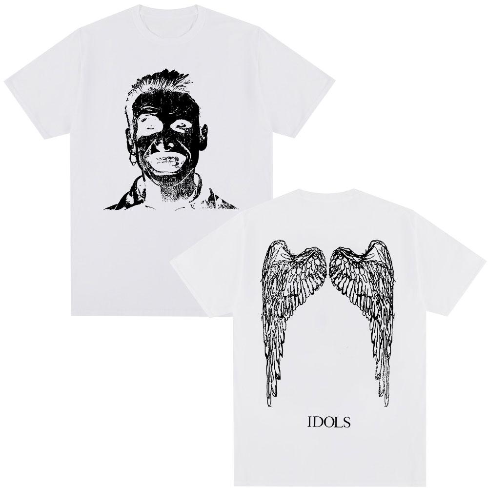 Yungblud IDOLS Wings Album Tshirt Mens Clothing Fashion Gothic Short Sleeves Cotton Summer Oversized ONeck T Shirt Streetwear