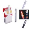 Silver Metal Shell Recharge Usb Lighter Electronic Mini Cigarette Arc Windproof