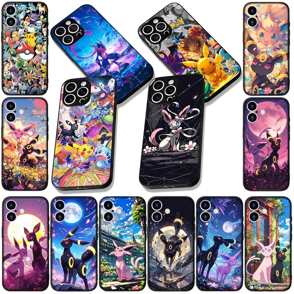 Cover for Samsung Galaxy S22 S21 S20 FE Ultra Plus A35 A36 A55 A37 A33 A34 A57 Phone Case Espeon P-Pokemons Umbreon P-Pikachus