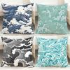 Wave Pattern Cushion Cover Comfortable Reversible Pillow Cover Ideal For Car Sofa Bedroom & Beyond