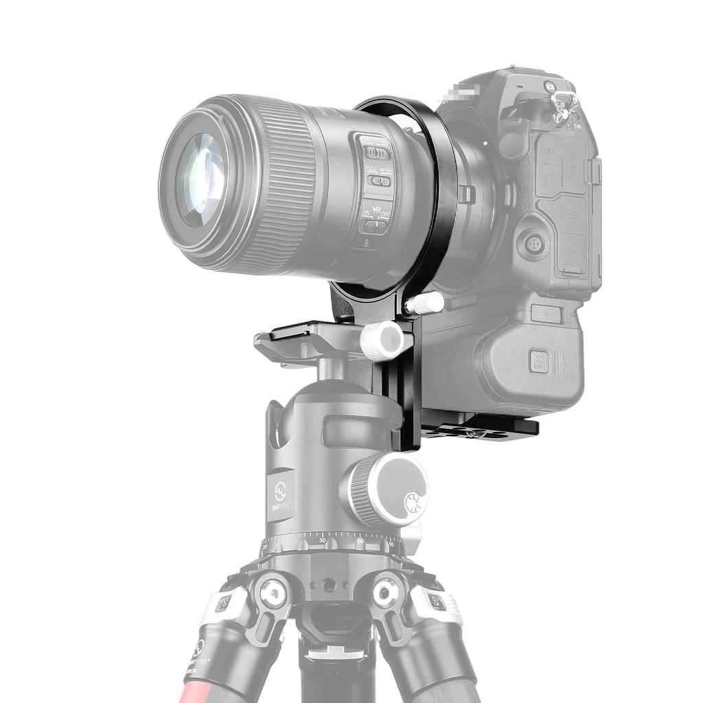 SWFOTO 85mm Ring Tripod Mount for Horizontal and Vertical Equipped with Type Quick Release Suitable for SLR Cameras with Grips LS-85 Shooting,