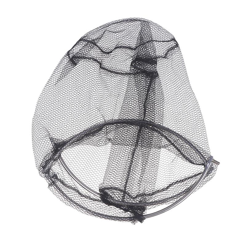 Nylon Fishing Nets Head Fishing Tackle Collapsible Detachable Handle Rhombus Mesh Hole Depth Folding Dip Net Durable Dip Net