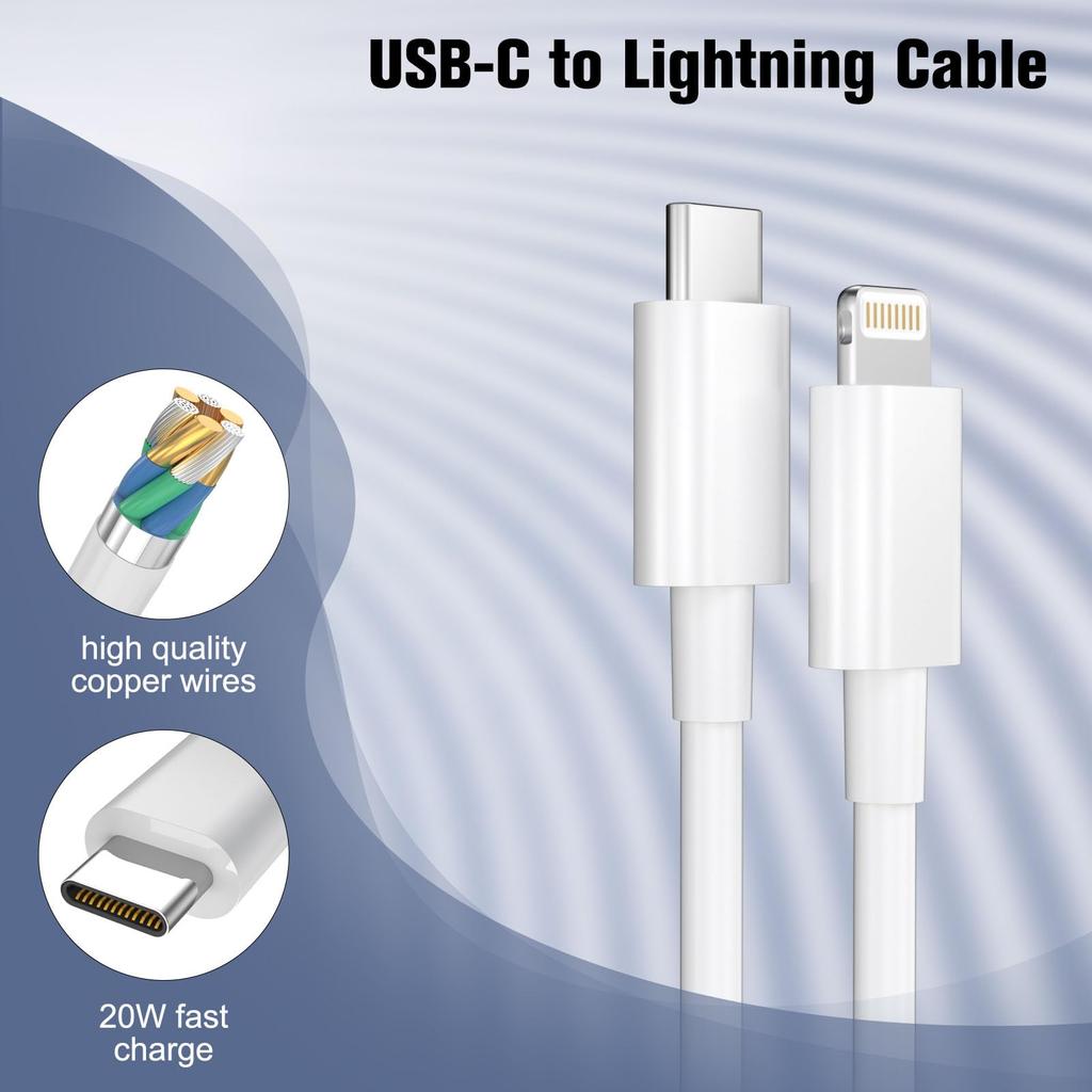 30W For iPhone Type C to Lightning Fast Charging Cable For iPhone 14 13 12 11 Pro Max X 8 7 6 Plus SE Phone Accessories