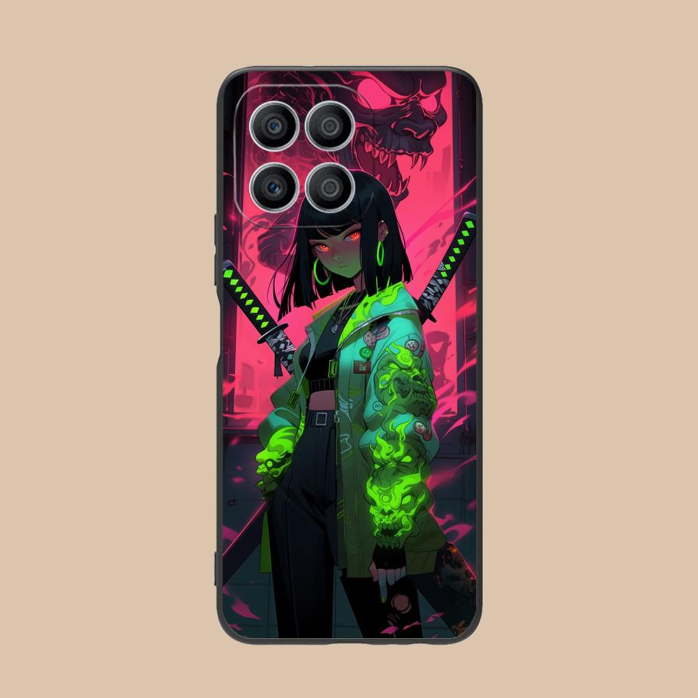 Anime Girl Mobile Phone Case for Honor 90 80 70 60 50 30 20 10 9 8 7 Pro S SE Lite 5G Colorful Printing Cover Smartphone