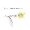 Multi-Color Metal Spinner Lure Freshwater Fishing Shiny Blade Bait With Weight Variants 4.2g To 7.5g