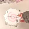 Durable Cute Sweet Pen Holder Acrylic Portable Desktop Organizers Box Multifunctional Storage Box Home Office Supplies