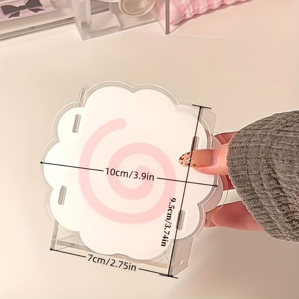 Durable Cute Sweet Pen Holder Acrylic Portable Desktop Organizers Box Multifunctional Storage Box Home Office Supplies
