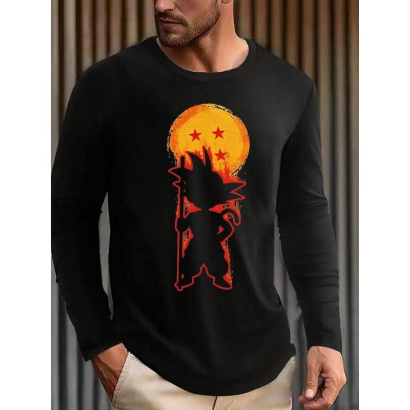 Приталенная футболка с длинным рукавом, полосатый узор, влагоотводящая ткань S