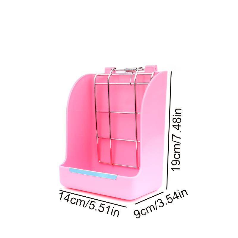 Small Pet Hay Feeder with Lightweight Spring Design and Bite-resistant Metal Edges, Space-saving Rabbit Hay Rack,Feeding Device