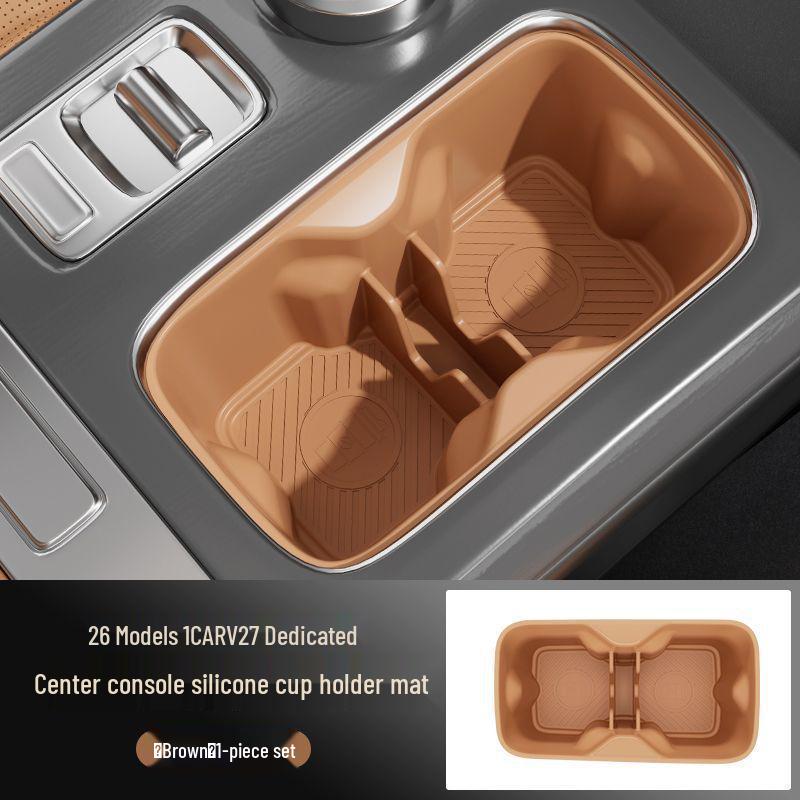 Chery ICAR V27 Cup Holder Silicone Anti-slip Mat for 26 Models - Interior Protective Cover.