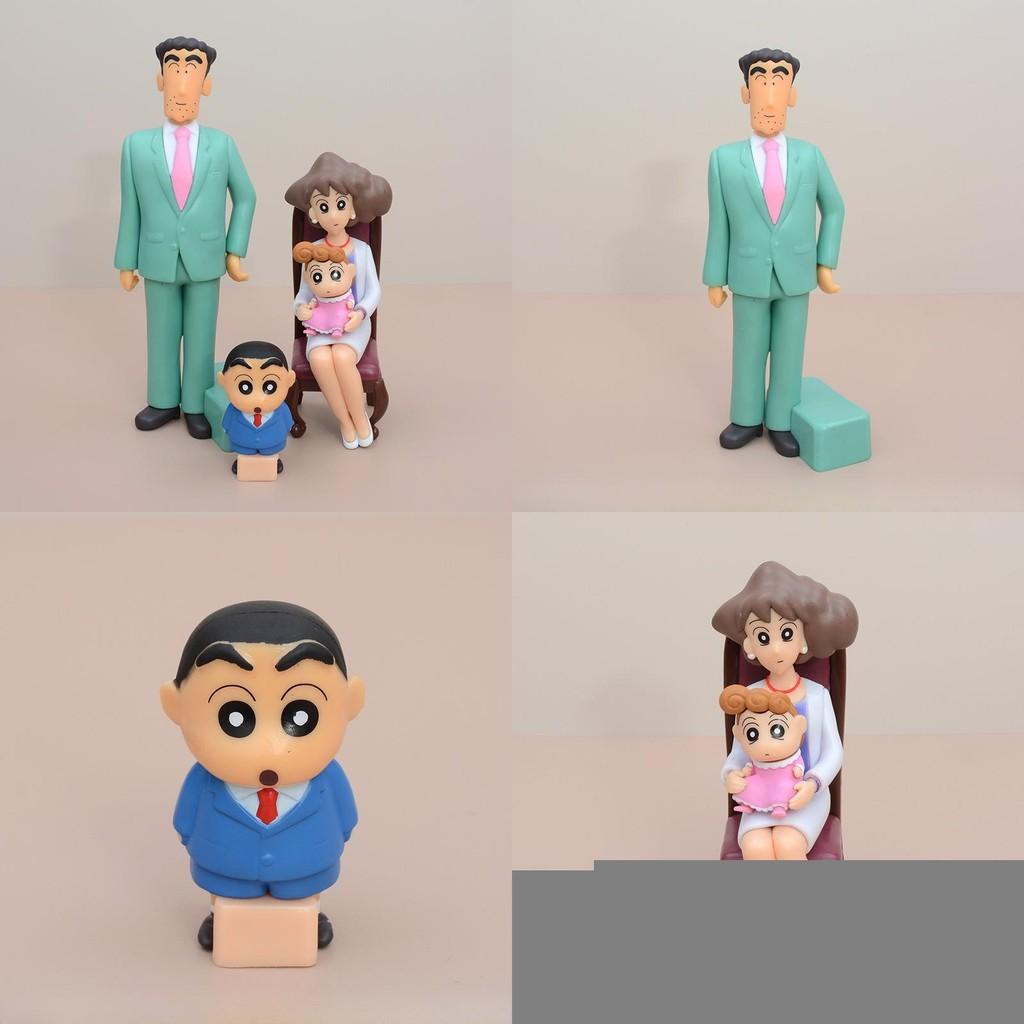 Crayon Shinchan GK Familienfoto PVC-Modell mit baubaren Figuren zum Verschenken und Ausstellen