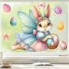 Easter Bunny Angel Electrostatic Stickers for Glass and Shop Windows - 2026