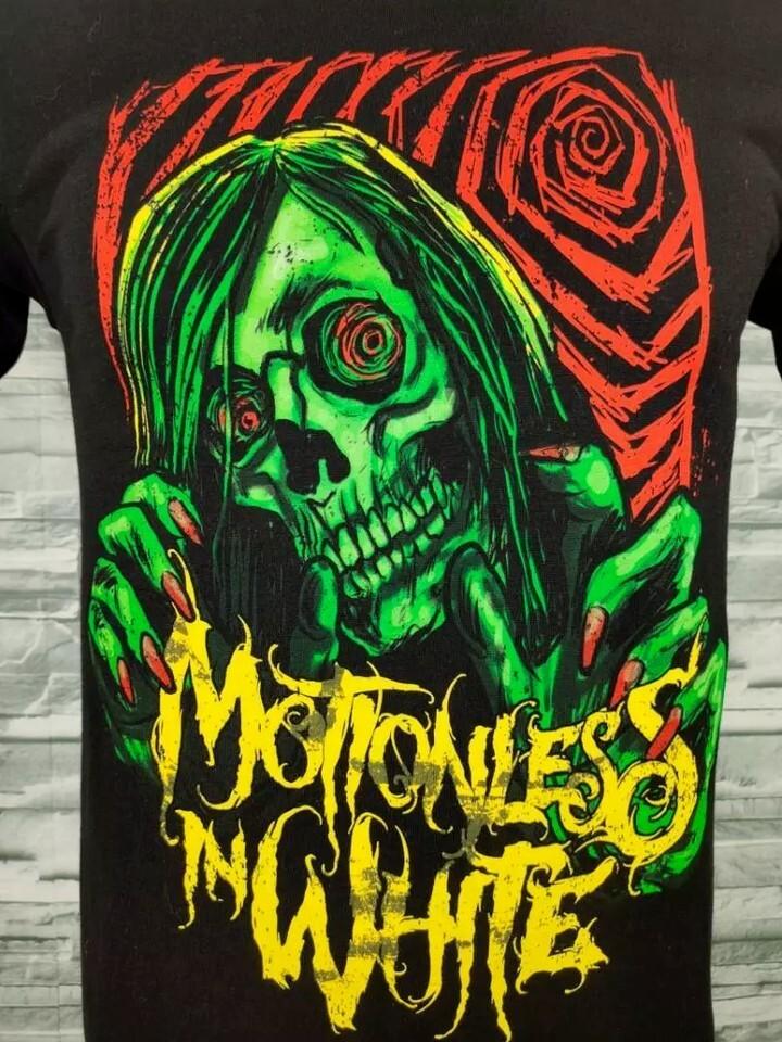 

Motionless in White Метал-группа Хлопковая Черная Унисекс Футболка OM06 L
