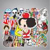 Vibrant 50pcs Vinyl Stickers For Skateboard Guitar Travel Case With Cool Designs