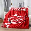 Coca-Cola Logo Flannel Blanket, Soft Throw Blanket for Bedroom