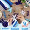 1000PCS Pipe Cleaners Craft Set 6 Assorted Colors Blue White Glitter Silver Chenille Stems, Craft Supplies Bulk for DIY Art