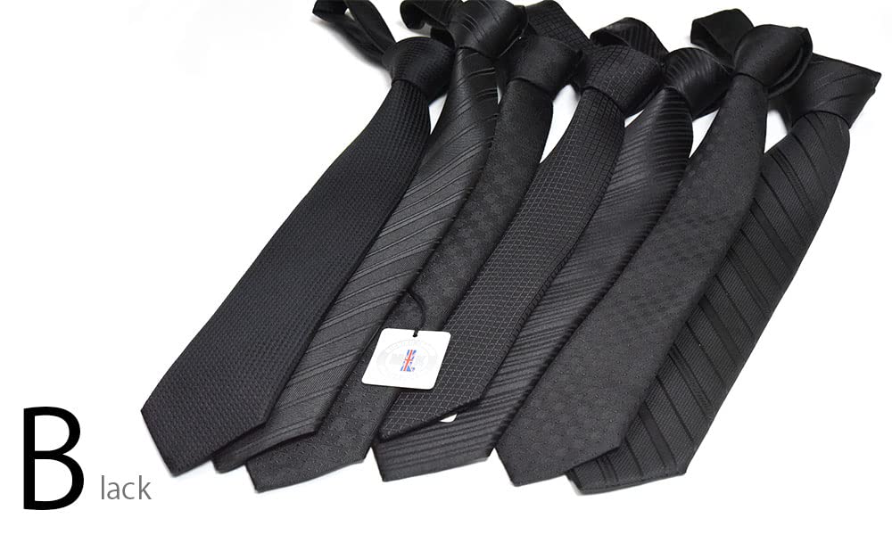 Czarny krawat na pogrzeby i żałobna czerń marki Komon [Michiko London] na uroczyste nabożeństwa żałobne, formalny, krawat, pogrzeby, stypy,