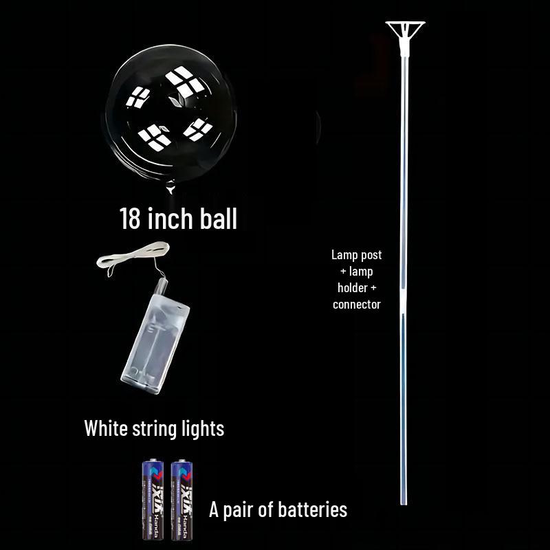 Glowing Bobo Balloon - Transparent LED Light-Up Balloon for Kids' Toys and Wedding Decorations