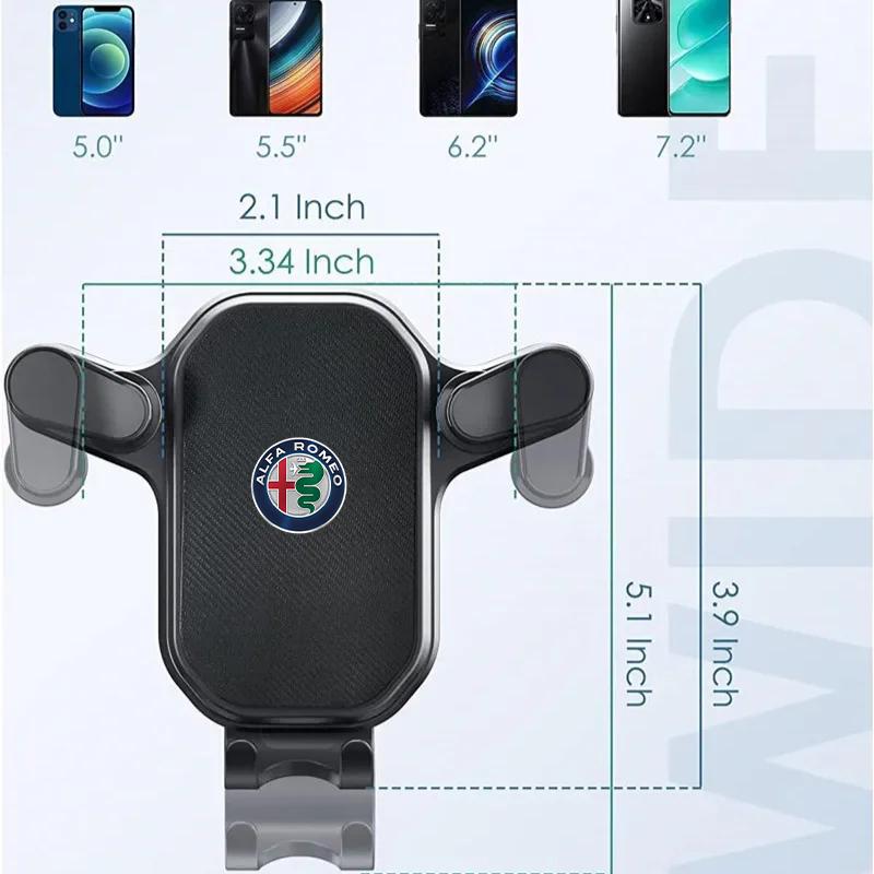 Auto Handyhalter Ständer Lüftungsschlitz Schwerkraft Auto Halterung GPS Smartphone Handy Halterung In Auto Halterung für Alfa Romeo Giulietta GT