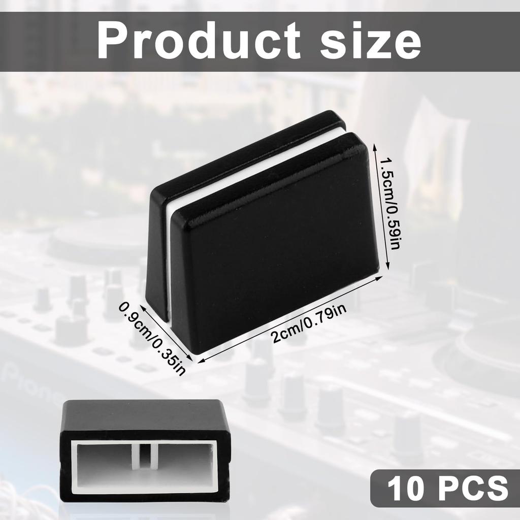 10pcs Fader Caps, Fader Caps Mixer Slider Fader Knobs for Pioneer DJM350, 400, 500, 700, 750, 800, 850, 900NEXUS, 900SRT, 900NXS2, 2000, 2000nexus