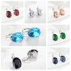 1/2 Pairs Teardrop Earrings Lightweight Sparkling Cubic Zirconia Water-drop Pendant Drop Earrings Jewelry Accessories