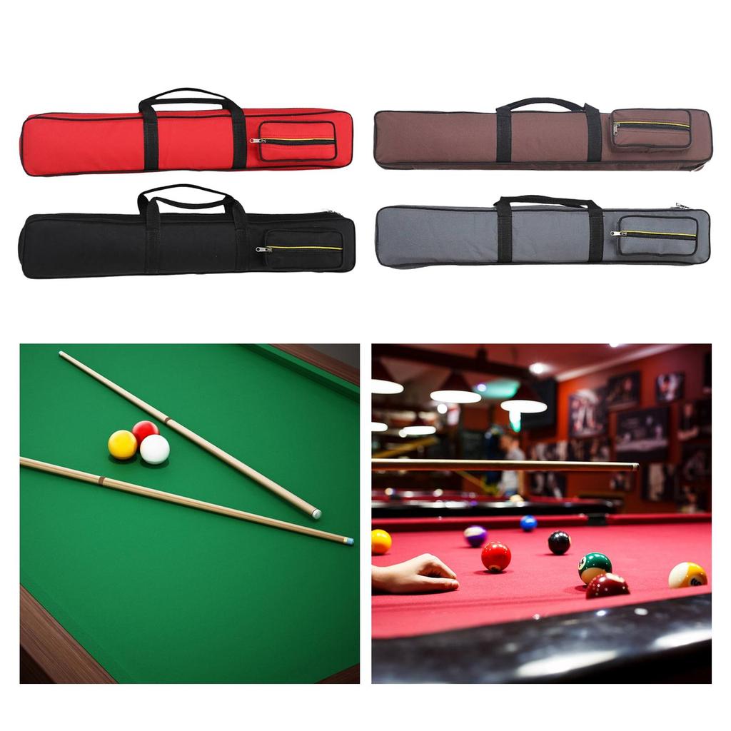 8 Holes Billiards Pool Cue Case Pool Cue Carry Bag Protective with Carrying Strap Wear Resistant Billiard Sticks Carrying Case