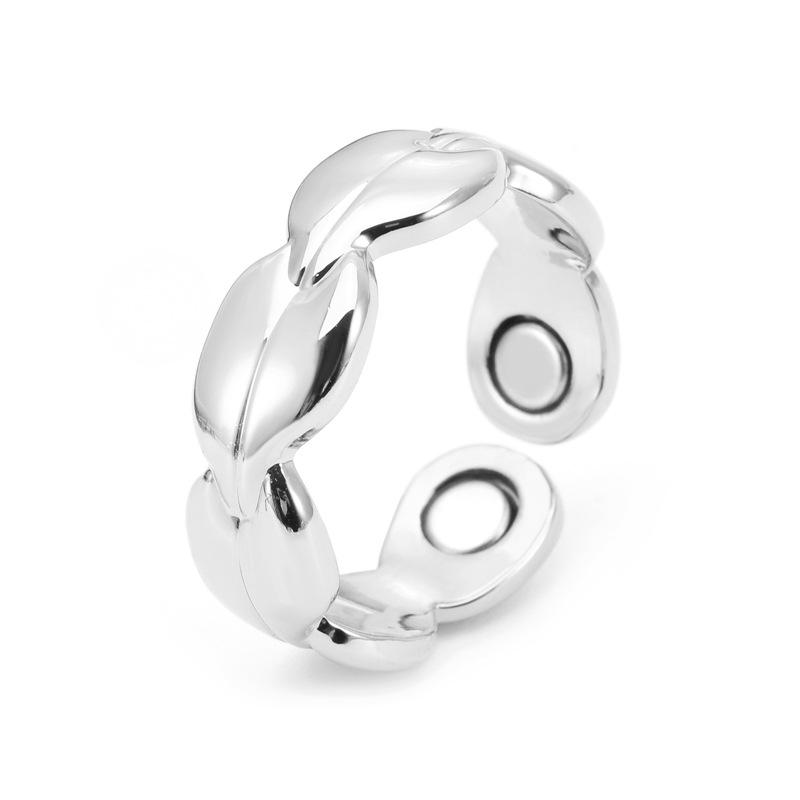 Magnetyczny Otwarty Pierścionek z Miedzi Czerwonej dla Par - Terapeutyczna Biżuteria Energetyczna dla Mężczyzn i Kobiet