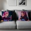 Demon Hunters Mira Throw Pillow Cover 45x45cm Soft Cozy Decorative Pillowcase Covers With Zipper For Couch Sofa Bedroom