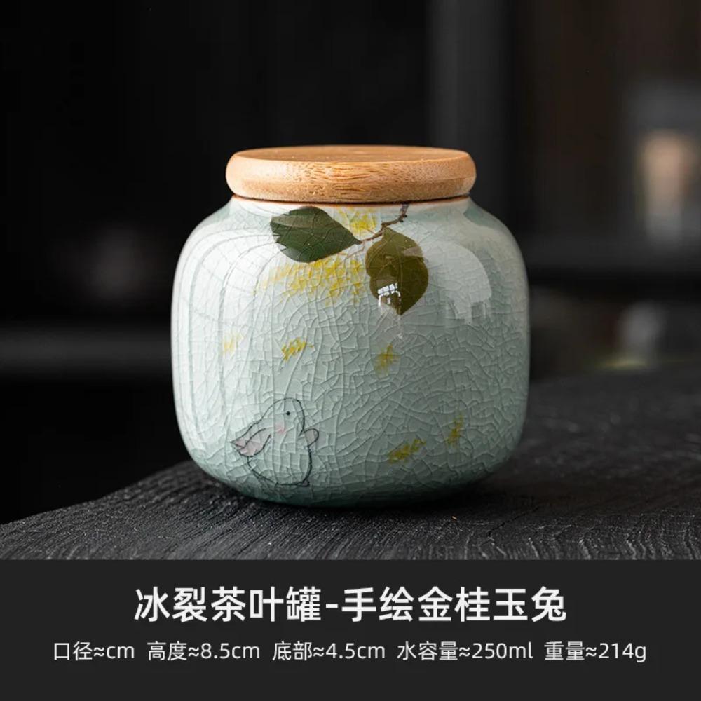 Barattolo Europeo in Ceramica con Coperchio Fiori Dipinti a Mano per Decorazione Tavolo Contenitore Ermetico per Tè Dispenser per Cereali da Cucina