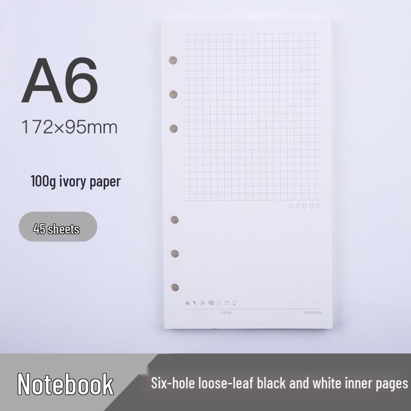 

Сменный блок для 6-дырочного органайзера формата A6: Листы Планировщика Расписания и Бюджетной Тетради A6