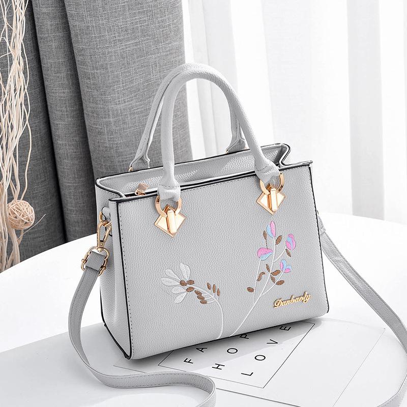 

Новая модная женская сумка с принтом, повседневная сумка через плечо большой емкости, сумка через плечо серый