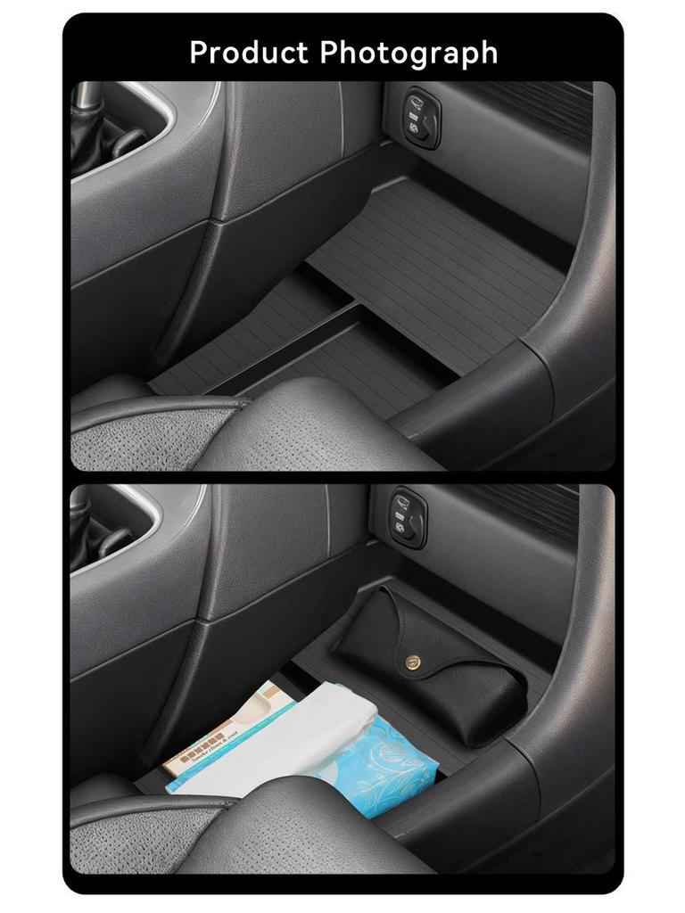 Compatible with 26 Hyundai Palisade Models: Center Console Lower Storage Box Interior Trim Accessories.