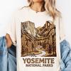 Yosemite Nationalpark Vintage T-Shirt, Retro Berg Natur Grafik T-Shirt, 90er Wanderabenteuer Shirt, Comfort Colors®