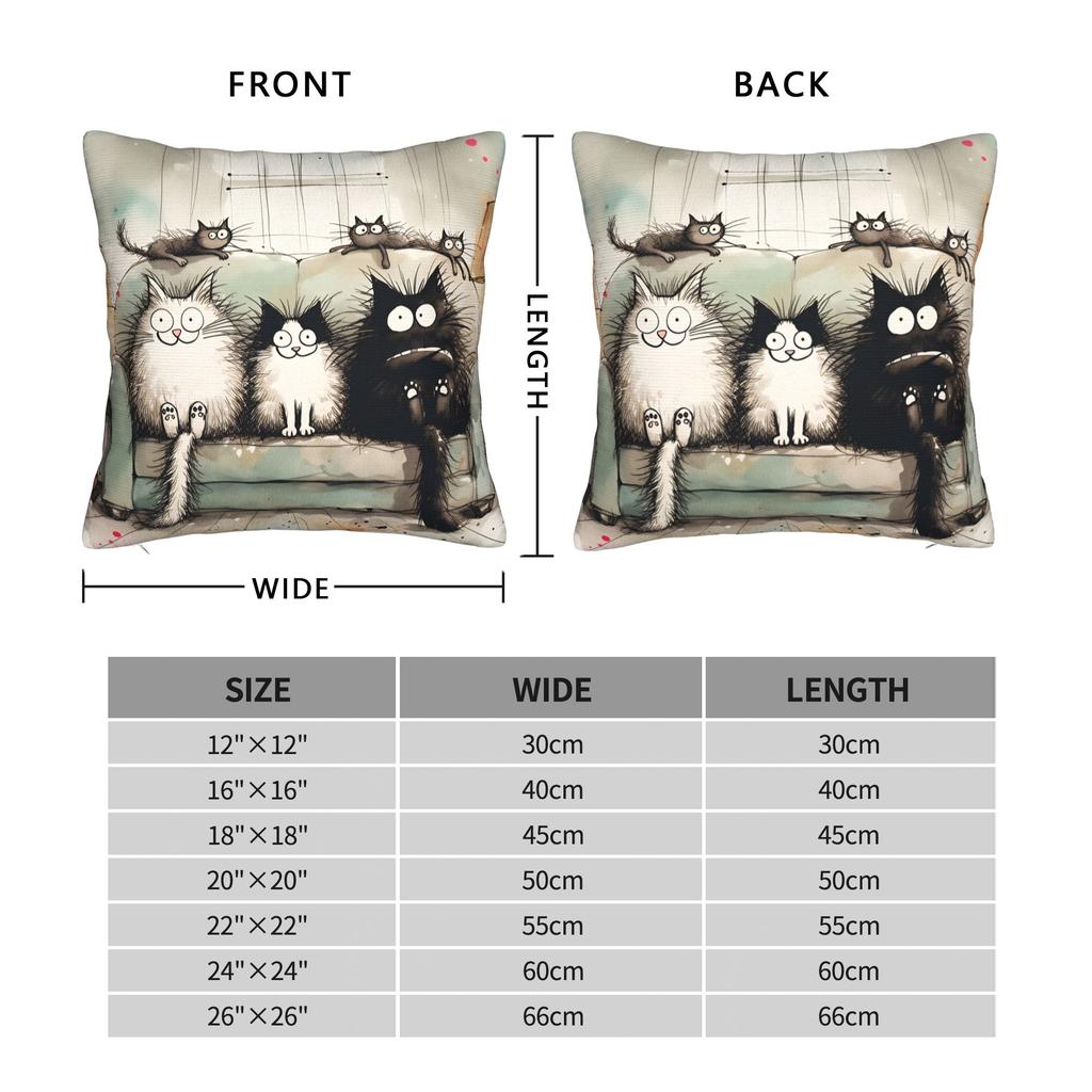Christmas Kittens (1) Pillow Case  Design Pillow Cover Fashion Pillowcases For Living Room Bed Chair