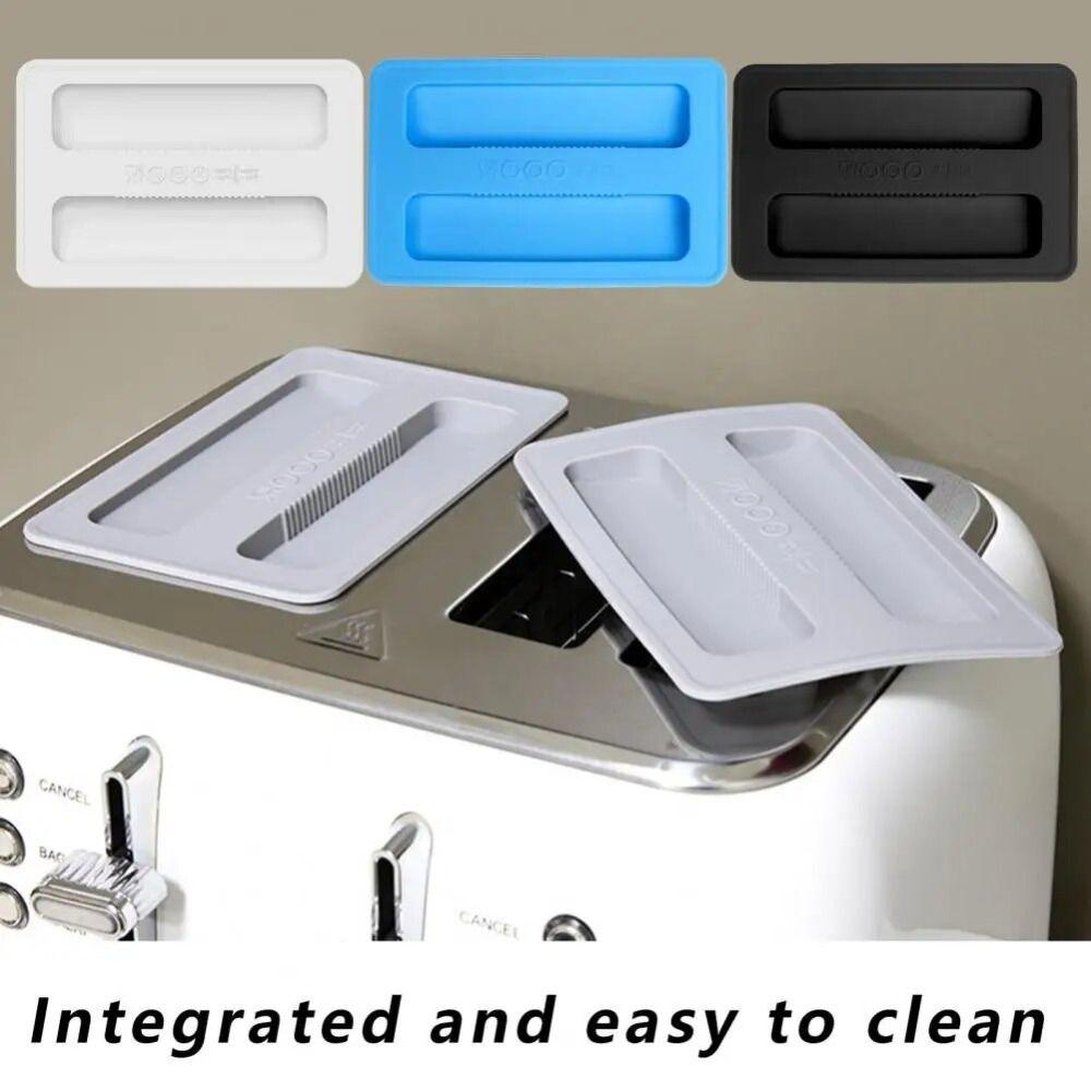 

Dust Cover Silicone Toaster Lid Upper Lid Toaster Dust Cover Bread Maker Cover Kitchenware білий