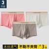 Men's Ice Silk Thin Underwear Breathable and Cool Four Cornered Underwear Men's Flat Underwear