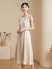 2026 Spring/Summer Women's French Sleeveless Mulberry Silk Midi Dress