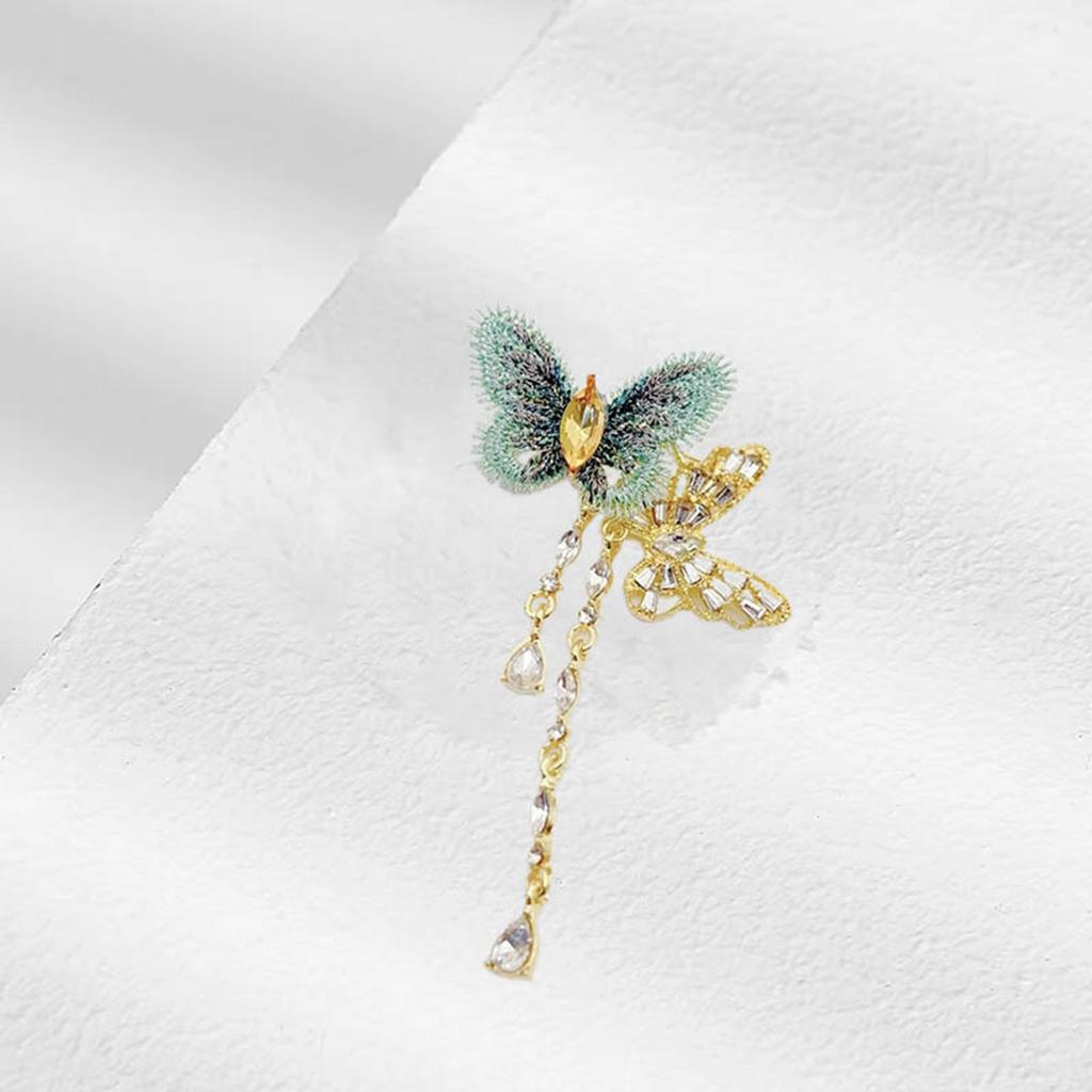 Elegante vergoldete Kristall Tier Brosche Revers Schmuck Geschenk für Frauen und Männer Geburtstag Jubiläum Party Accessoires